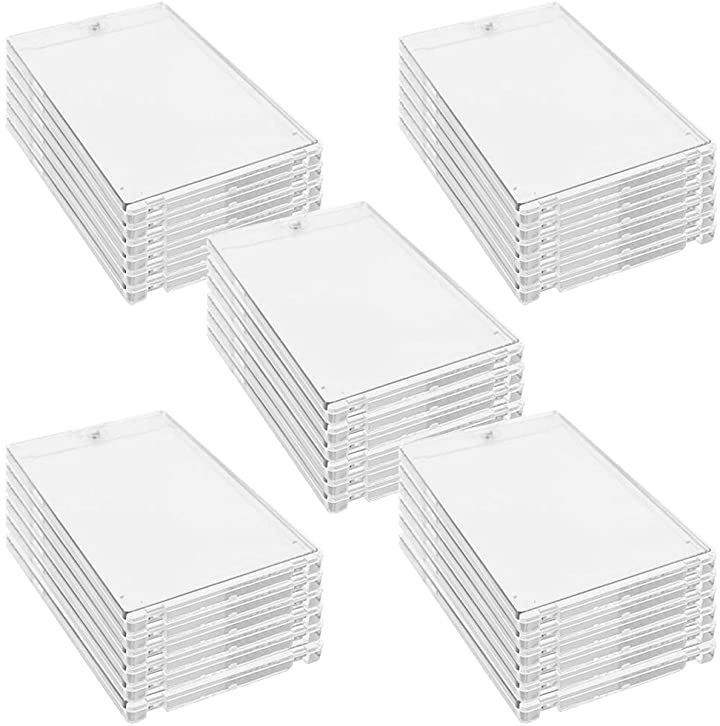 BRILLIANT124 トレカ用 カードケース カードローダー 透明 プラスチック ディスプレイ 梱包用 30個セット