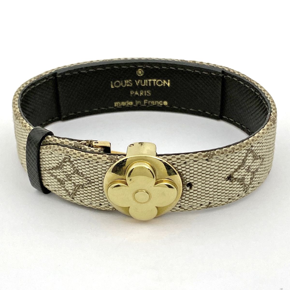 ✨美品✨ ルイ ヴィトン グッドラック ブレスレット モノグラム 花　キャンバス ルイ・ヴィトン Louis Vuitton ミニ グッドラック 腕輪 フラワー