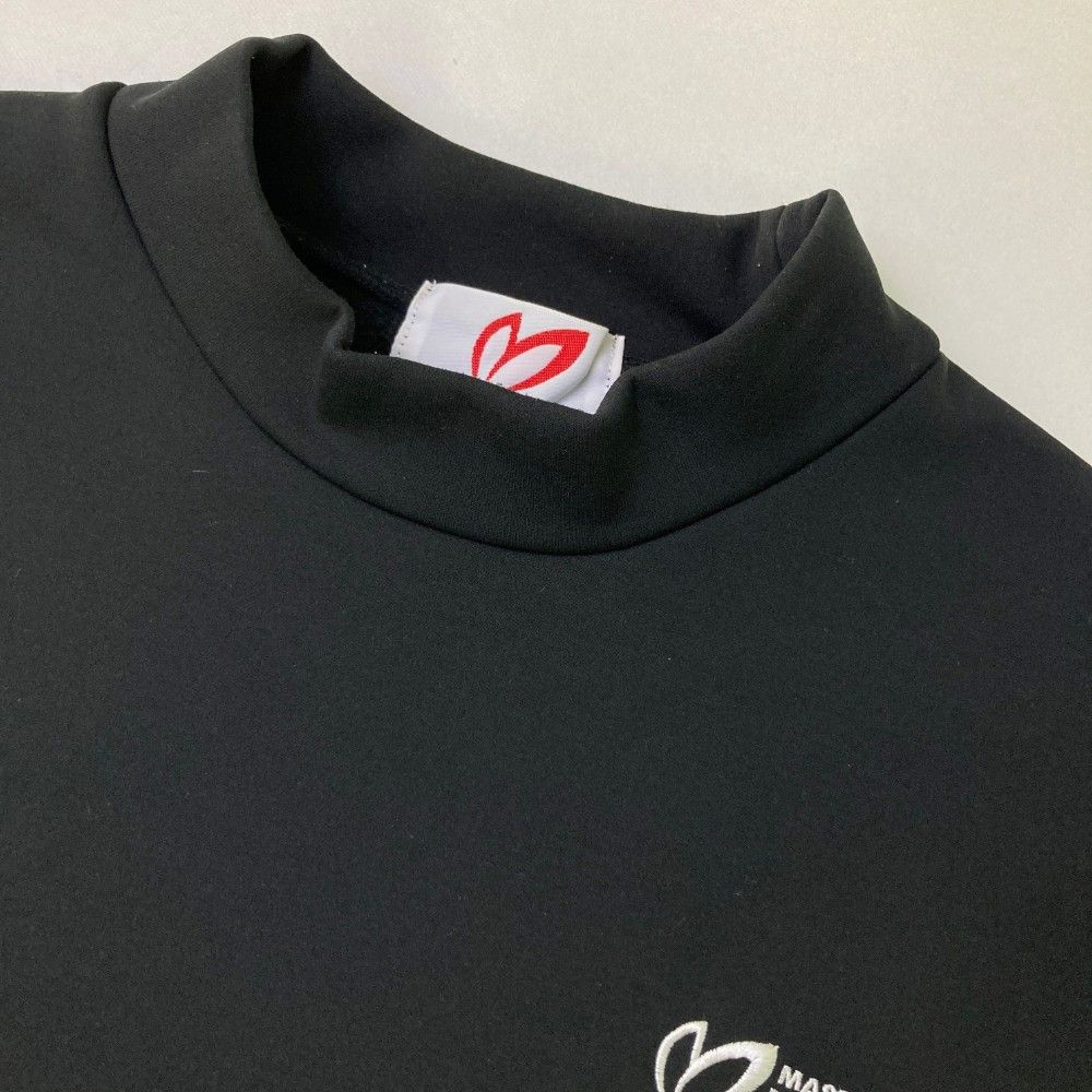 サイズ：5 MASTER BUNNY EDITION マスターバニーエディション 2022年モデル 裏起毛 ハイネック 長袖Tシャツ  ブラック系 [240101353005] ゴルフウェア メンズ ストスト サイズ：5 MASTER BUNNY EDITION マスターバニーエディション