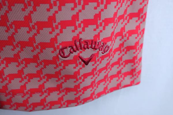 Callaway キャロウェイ スカート レッド 前ボタン 内側インナー