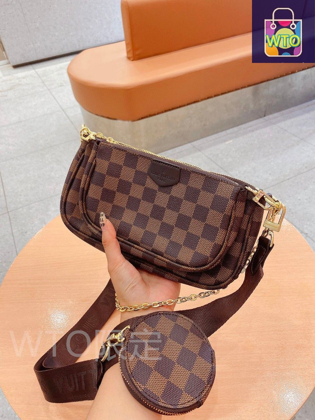 送料無料 LOUIS VUITTON ルイヴィトン ショルダーバッグ 財布 3点