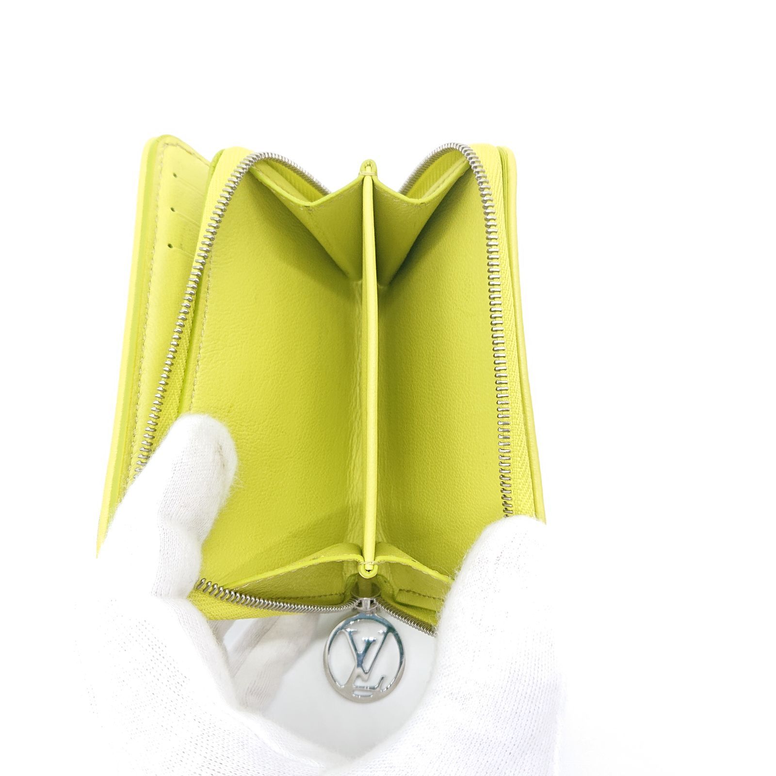 【いいね！】ルイヴィトン モノグラム ルー エンボス 黄色 ※鑑定画像有 ルイヴィトン ポルトフォイユ ルー イエロー 二つ折り財布