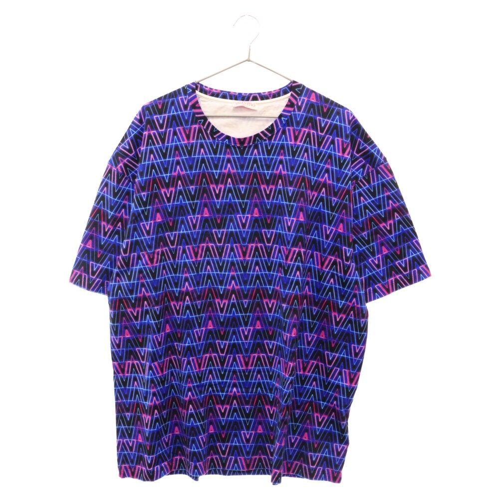 VALENTINO (ヴァレンチノ) NEON OPTICAL PRINT T-SHIRT XV3MG11H85P 
