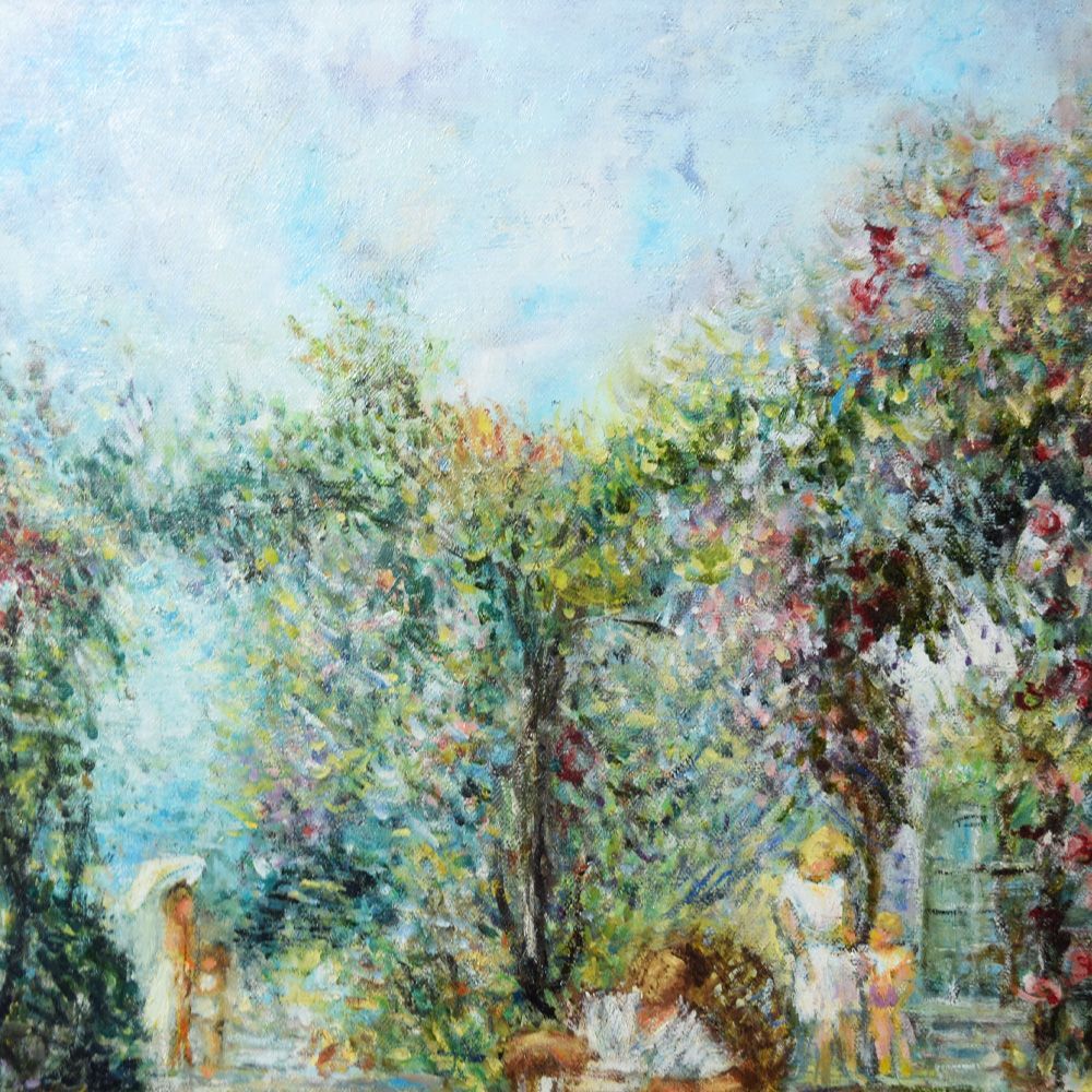 風景水彩画 24✖️27 印象派風 水彩画 風景画27✖️24 水彩 風景 画