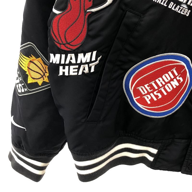 SUPREME / シュプリーム | × NIKE / ナイキ × NBA Warm-UP Jacket / ワッペン アワード ブルゾン ジャケット | M | ブラック | メンズ SUPREME / シュプリーム | × NIKE / ナイキ × NBA Warm-UP Jacket