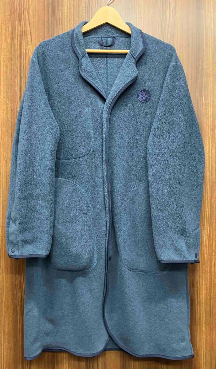 ジャケット・アウター Porter Classic - FLEECE GOWN COAT - NAVY コート ネイビー PORTER CLASSIC／ポータークラシック／FLEECE GOWN