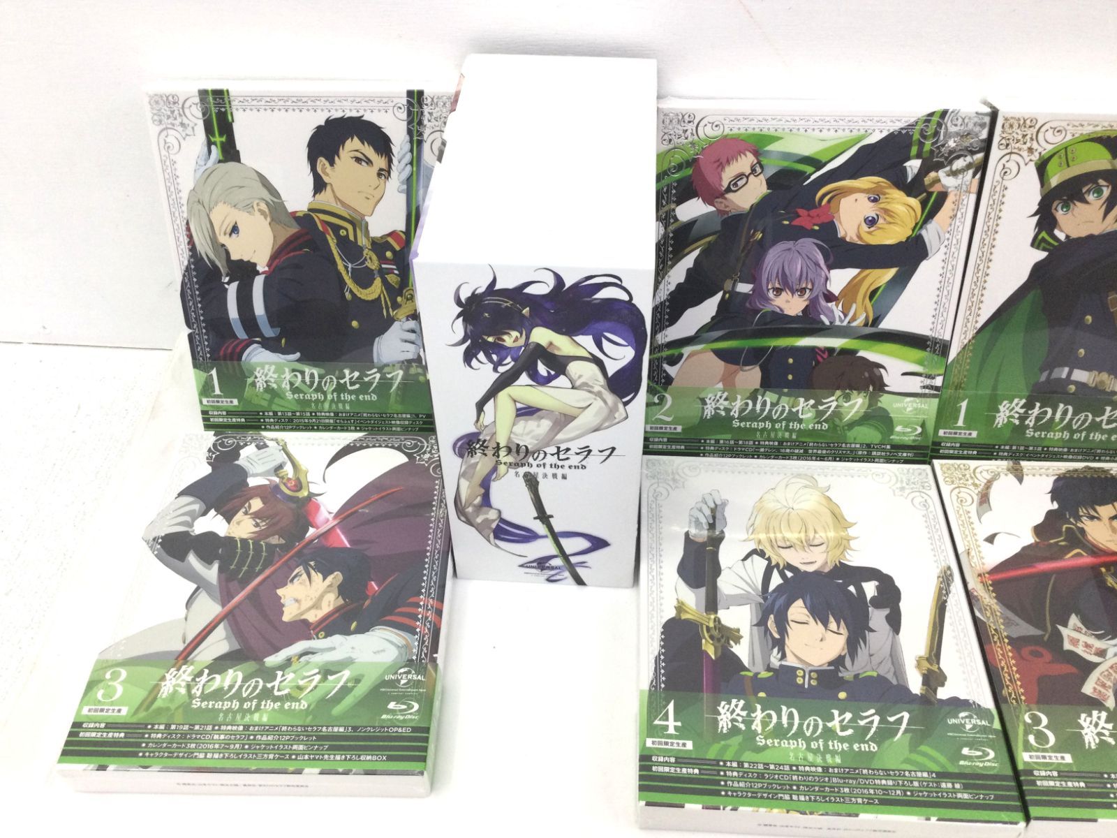 D0105/未開封】 終わりのセラフ 初回限定生産 1期2期 Blu-ray 収納BOX