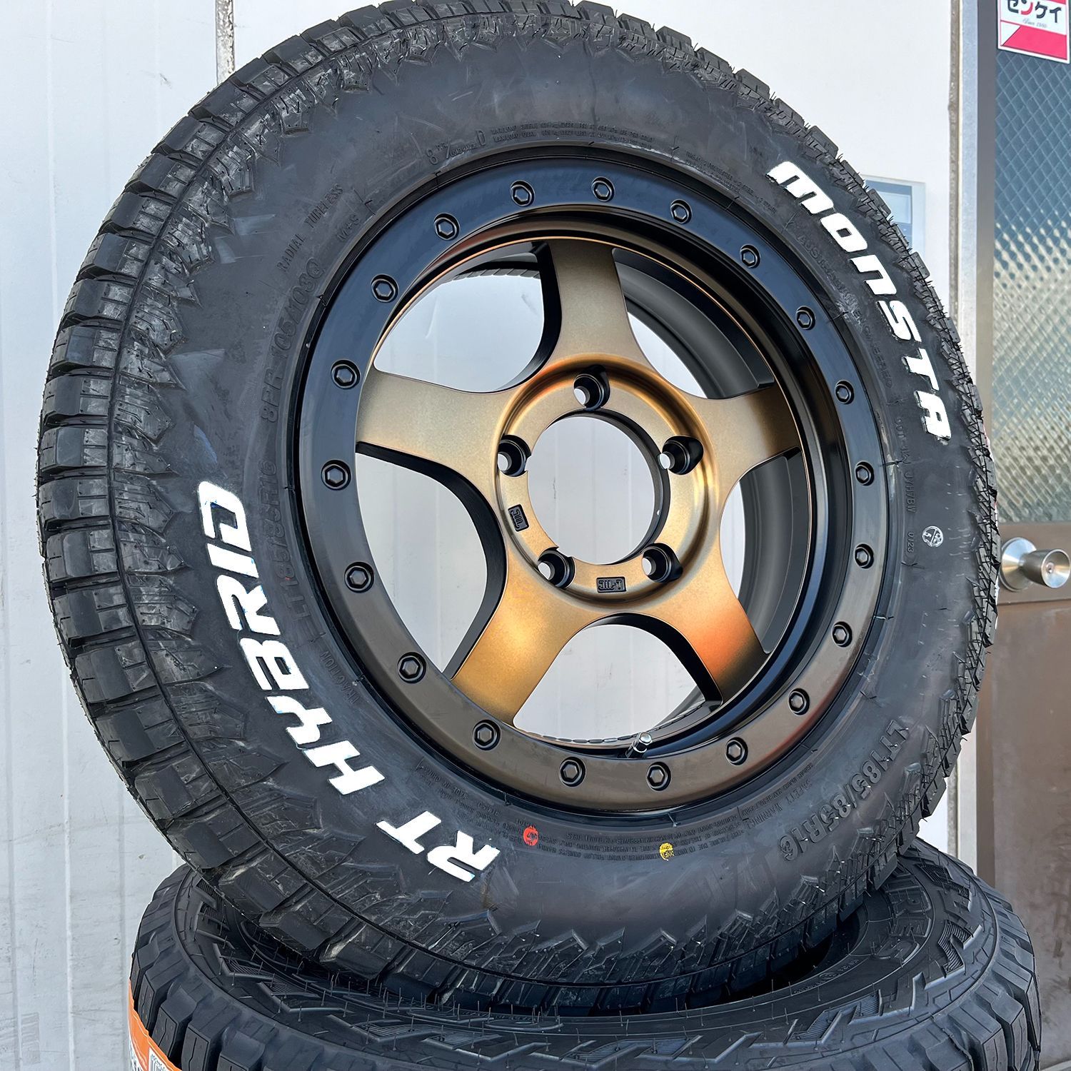 ④ジムニー　16インチ　ホイールセット1本　BDX05 ジムニー 16インチタイヤホイールセット BDX05 16×5.5J ＋20