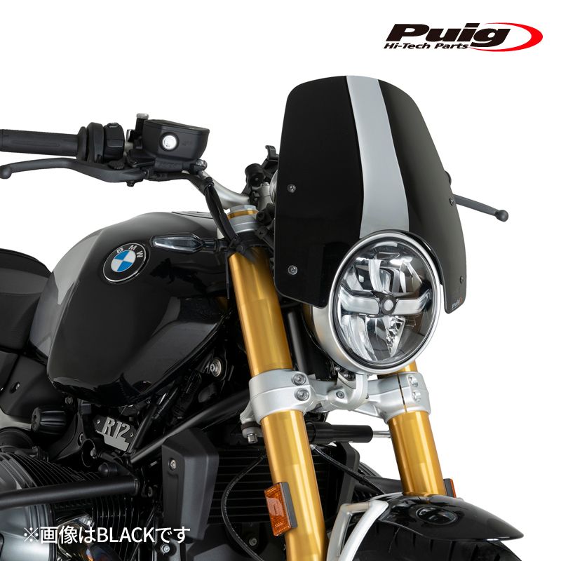 Puig 22132J NEW GENERATION SPORT [MATT BLACK] BMW R12 NINET(24-25) BMW R12(24-25) プーチ スクリーン カウル