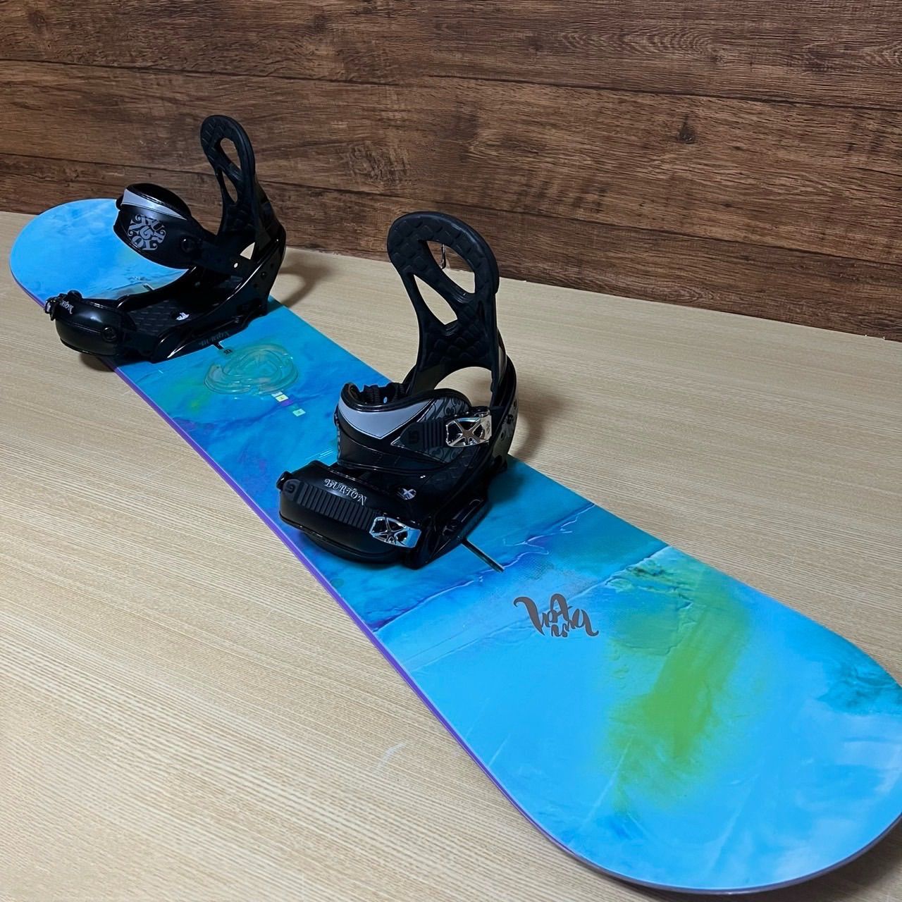 BURTON バートン レディース スノーボード2点セット ボード 144cm バインディング ビンディング STILETTO est スティレットEST Mサイズ 23〜25cm