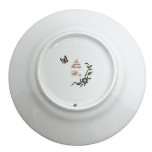 HERMES エルメス シエスタ プレート 19.2cm 陶器 オレンジ イエロー
