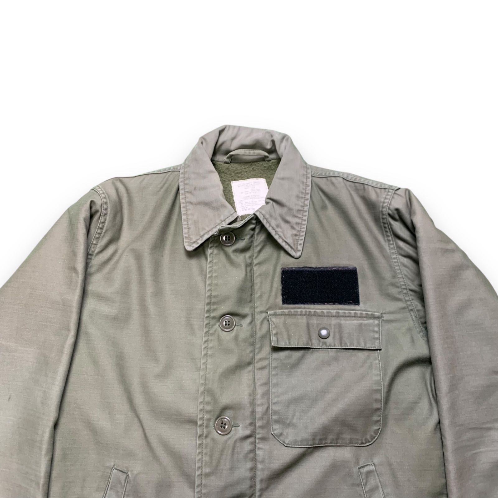 US.NAVY 84's A-2 デッキジャケット 79's U.S.NAVY A-2デッキジャケット ステンシル 表記(L