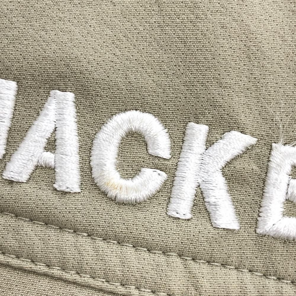 美品】ジャックバニー スカート ベージュ サイドプリーツ ロゴ刺しゅう