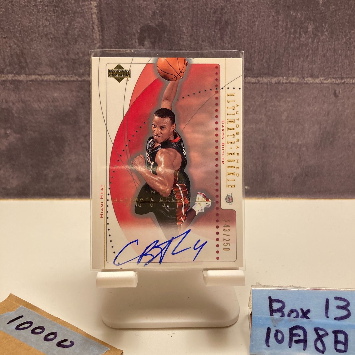 2003 Upper Deck Ultimate Collection Caron Butler 243|250 直筆サインカード MIAMI HEAT RC ルーキー Rookie カード