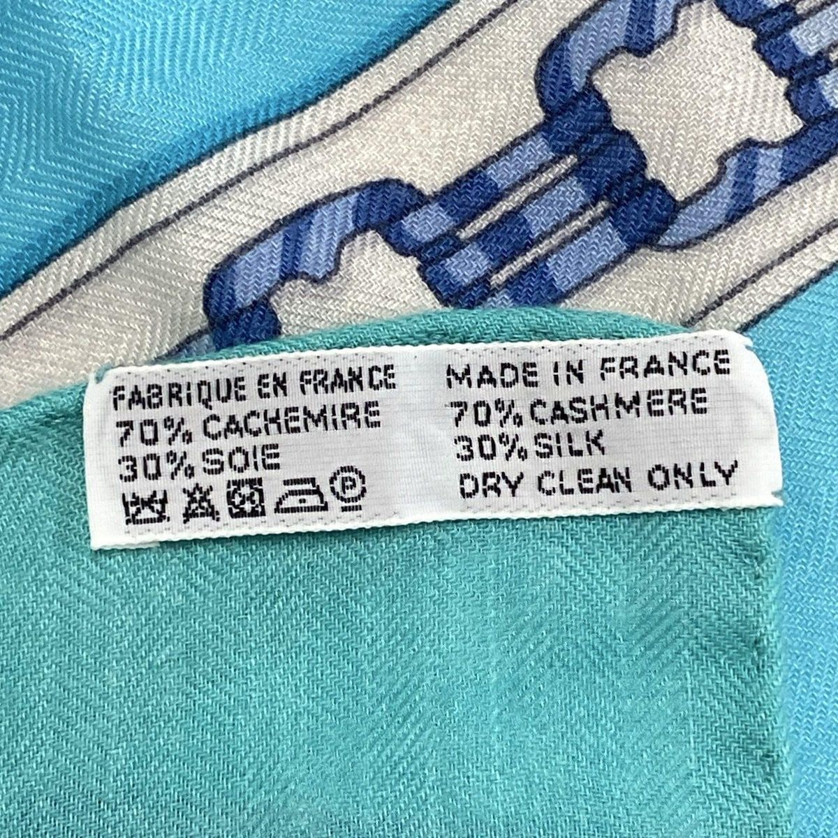HERMES(エルメス) ストール(ショール)美品 カレ140 ライトブルー  