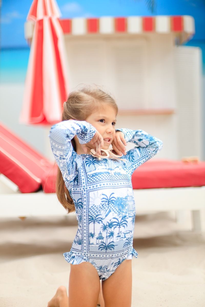 キッズフロムリオロングスリーブマイオ 子ども 水着 キッズ