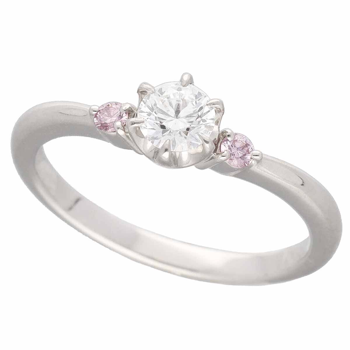 Star Jewelry スタージュエリー ダイヤモンド(0.237ct D-VS1-Ex) ピンクダイヤモンド(0.05ct) ソリティア リング  PT950 プラチナ 日本サイズ約7号 #47 鑑定書【送料無料】指輪【中古】22340501 - メルカリ