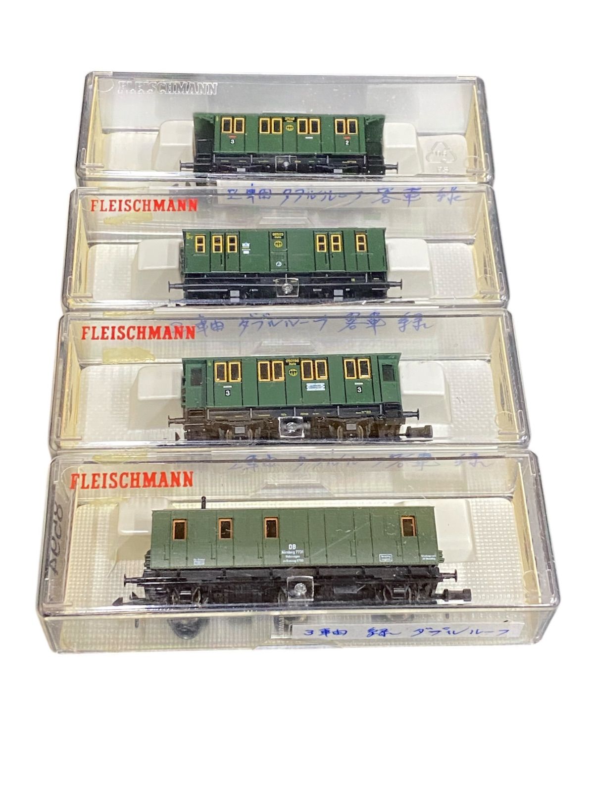 FLEISCHMANN Nゲージ 8057 5058 8059 8594 貨車 客車 4両セット 鉄道模型 ドイツ