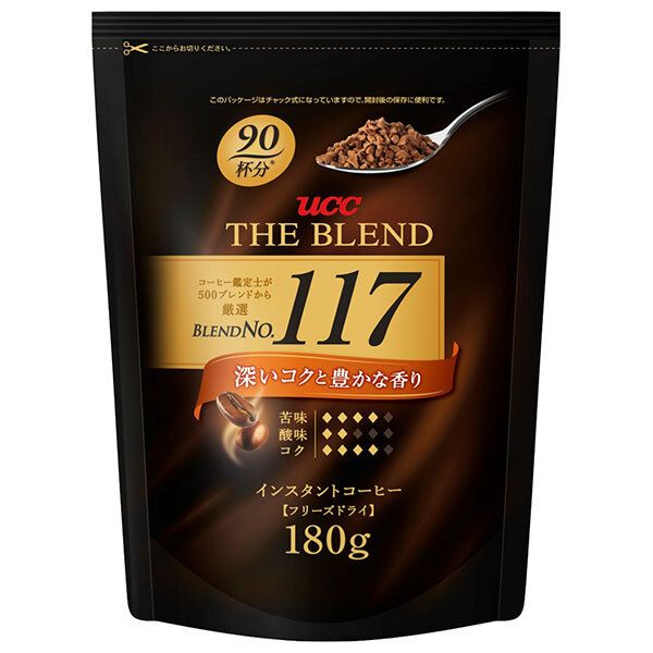 UCC ザ ブレンド 117 180g袋×12袋入｜ インスタントコーヒー ブレンド 珈琲