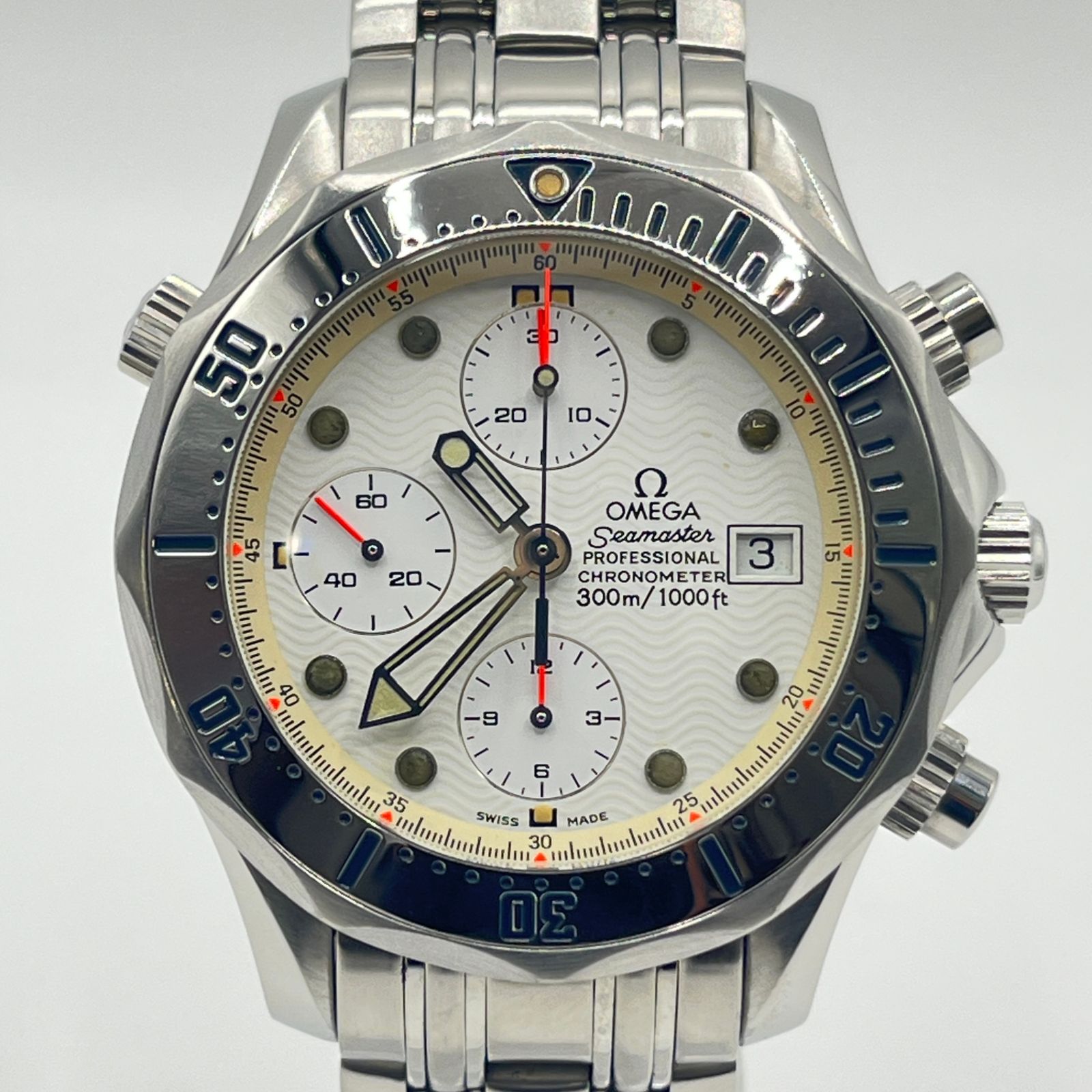 ✨美品✨ リーフタイガー オーロラ クロノグラフ デイト スモセコ