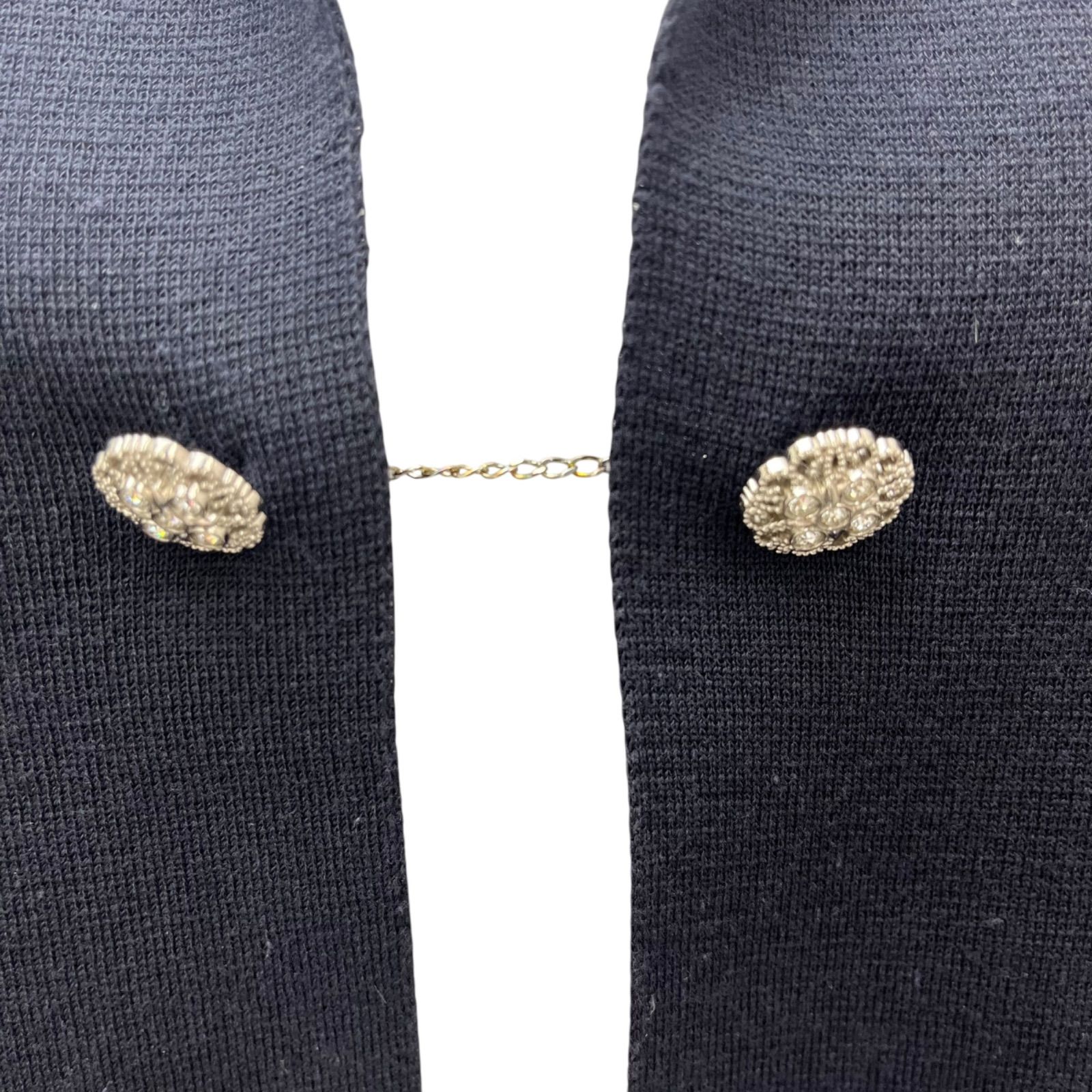 FOXEY 38 ダークネイビー リボン付きカーディガン FOXEY（フォクシー） 未使用/20年製 38524 カシミヤ100