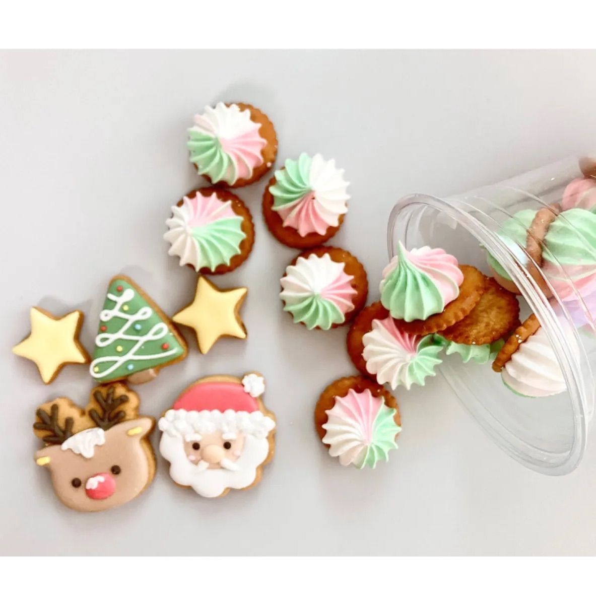 最新ショップニュース チョコinバー Xmas メレンゲクッキー - 食品