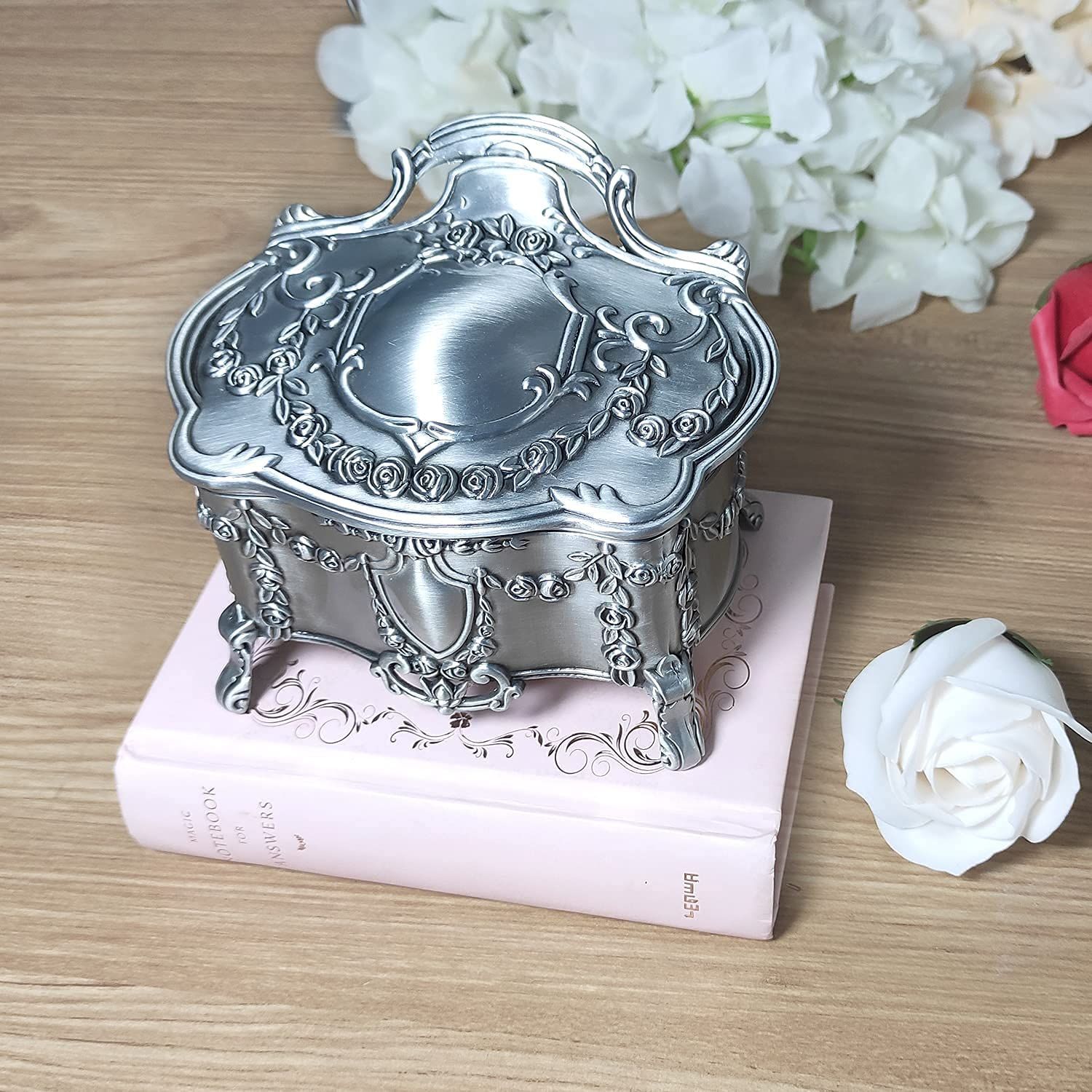 ジュエリーボックス アンティーク 薔薇 小物入れ ローズ