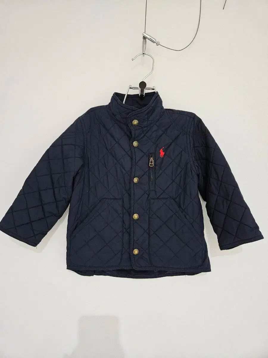 キッズ ポロ Ralph Lauren ラルフローレン キルティング ジャケット ネイビー
