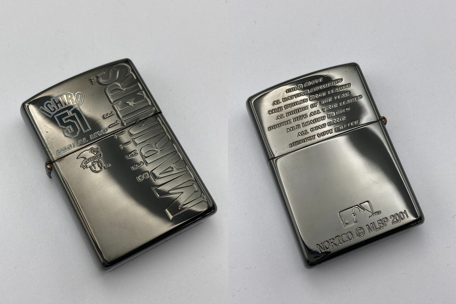ZIPPO - zippo マリナーズ イチロー  2001 AL MVP ジッポーライター 中古 D4 zippo マリナーズ イチロー 2001 AL MVP ジッポーライター 中古
