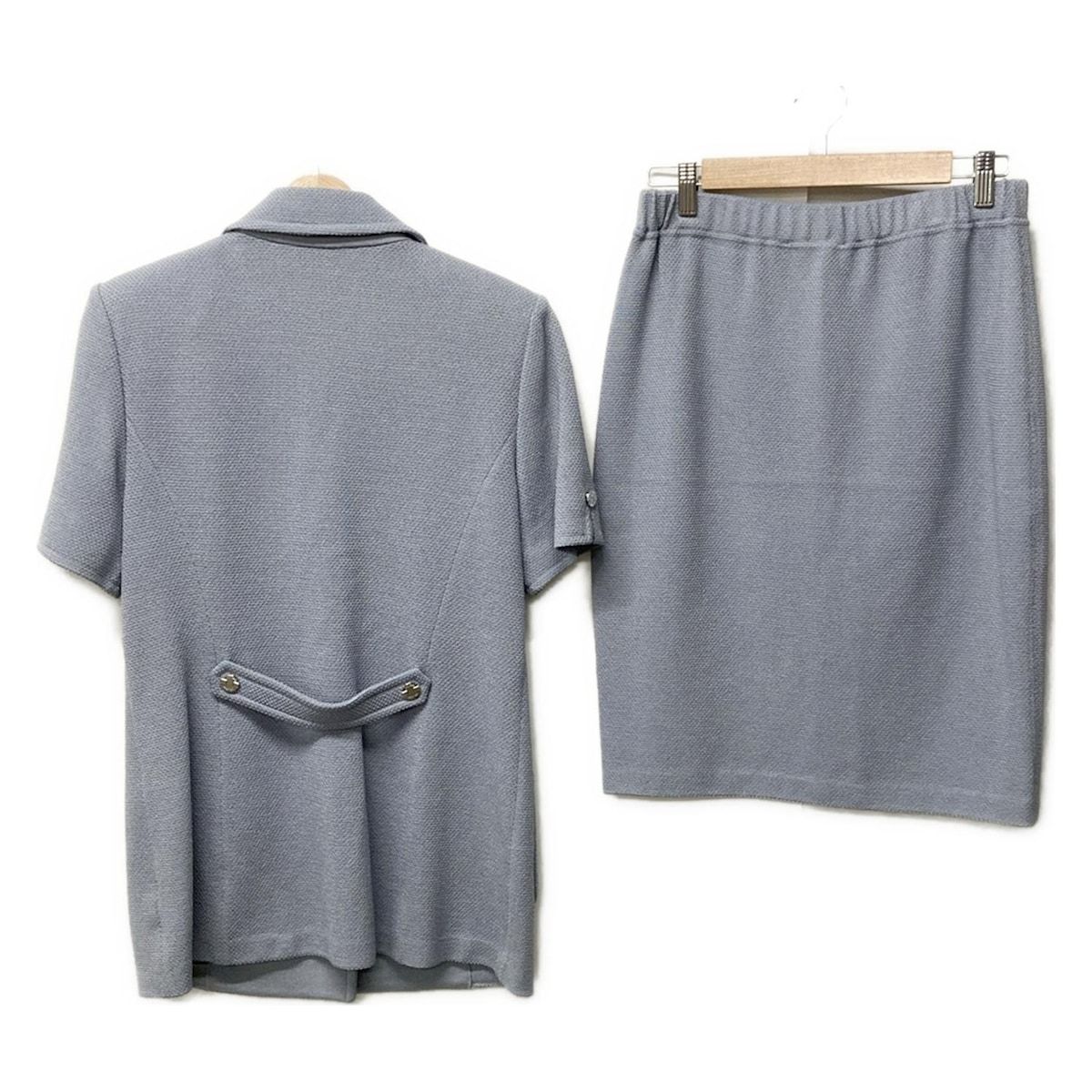 ST.JOHN セントジョン スカートスーツ レディース - ライトブルー