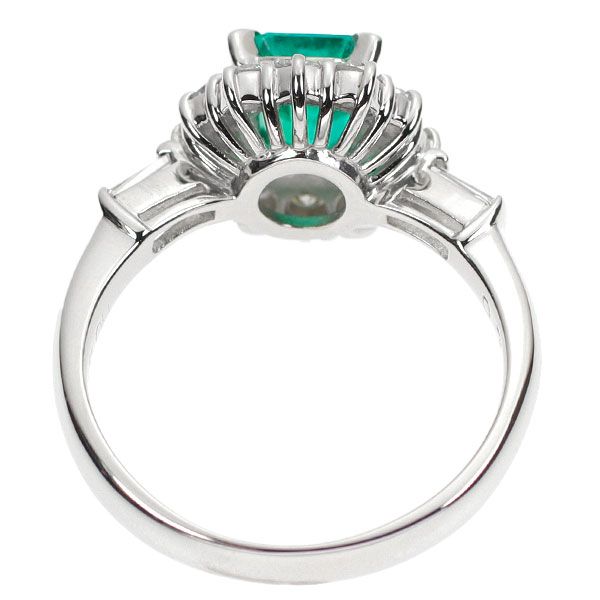 Pt900 エメラルド ダイヤモンド リング 0.75ct D0.48ct - メルカリ 