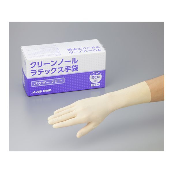 【新品・7営業日以内発送】アズワン 6-906-23 クリーンノールラテックス手袋パウダー無S【1箱(50双入)】 690623【沖縄離島販売不可】