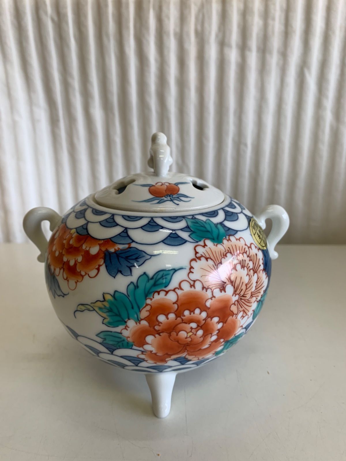 鍋島焼 伊万里焼 魯山窯 香炉 染錦牡丹絵 未使用品 - メルカリ