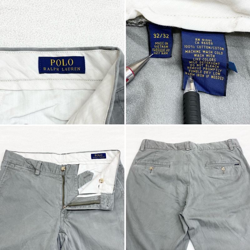 RRL チノ W33 グレー ポロ ラルフローレン POLO RALPH LAUREN チノパンツ サイズ：W33