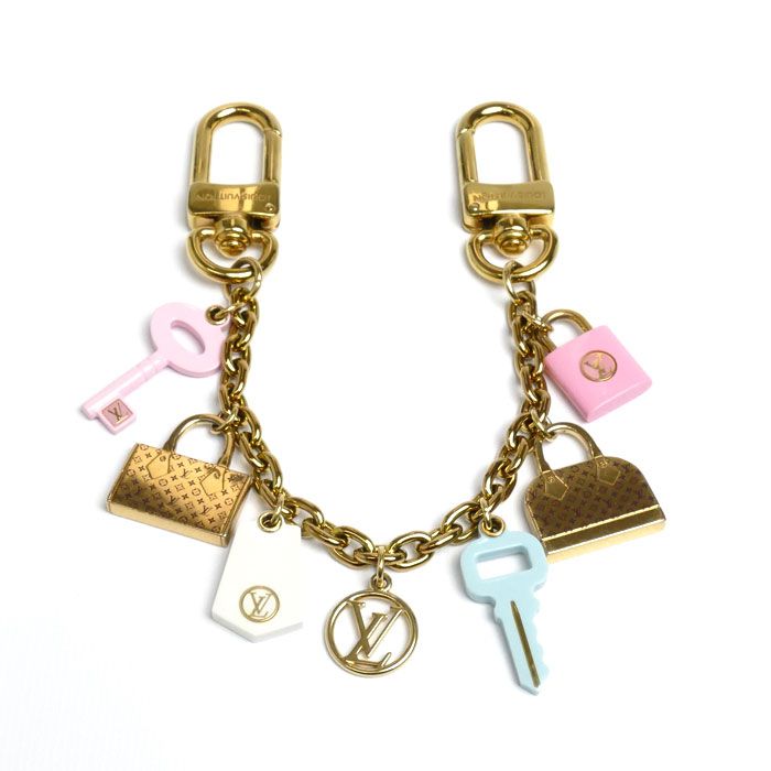 LOUIS VUITTON ルイ ヴィトン GP バッグチャームチェーンアイコニックス チャーム M01372 DI0233 レディース