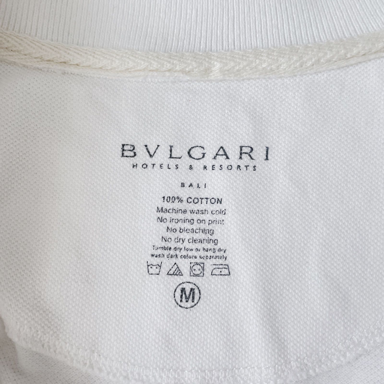 ブルガリ ポロシャツ ホワイト リゾートバリ 限定 BVLGARI Resort Bali 