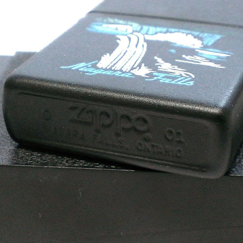 ZIPPO多数出品中ZIPPOライター カナダオンタリオ製 ジッポ2001年製 ナイアガラの滝 廃盤