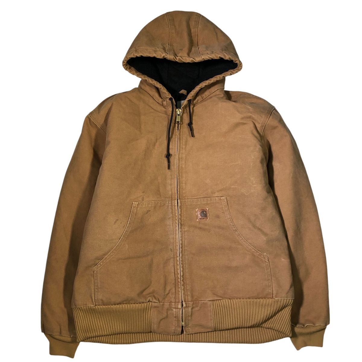 古着 カーハート Carhartt アクティブジャケット ダックフルジップパーカー メンズL相当/eaa502455