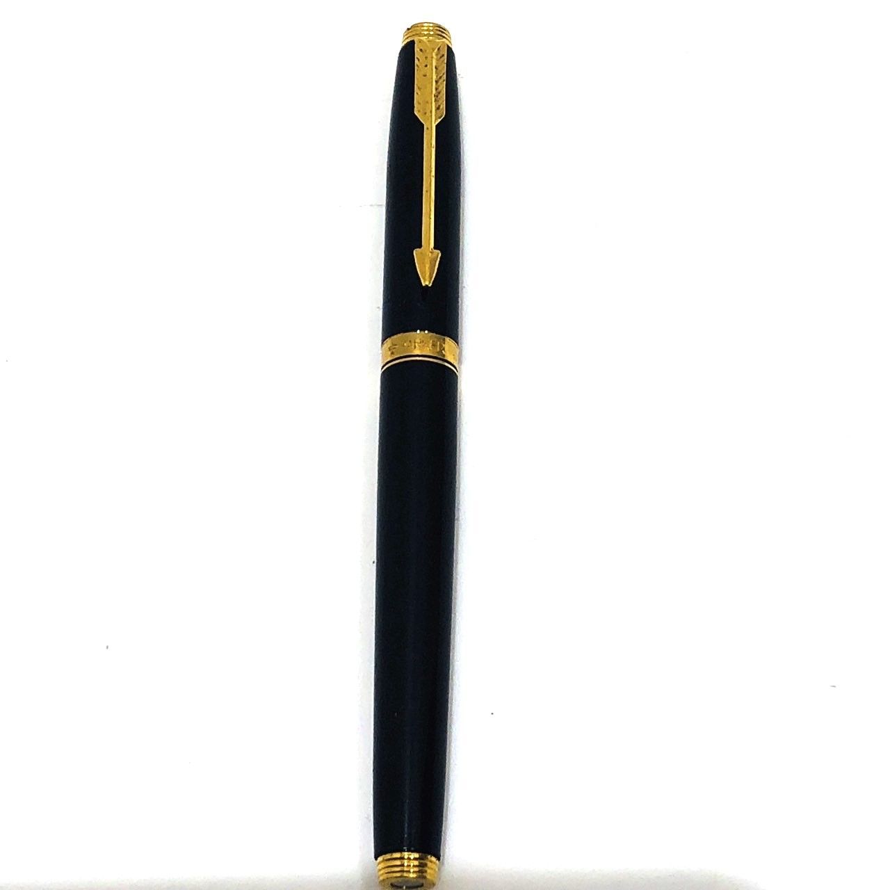 パーカー PARKER 万年筆 585 14K XF ブラックｘゴールド色 文房具 インク無し 現状品 005715