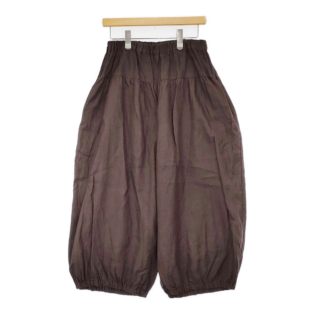 gungendo リネンキャンバス パンツ林檎 りんご のうちゃ MT 定価25300円 25104802 イージー パンツ ブラウン レディース 群言堂 5-1011M♪