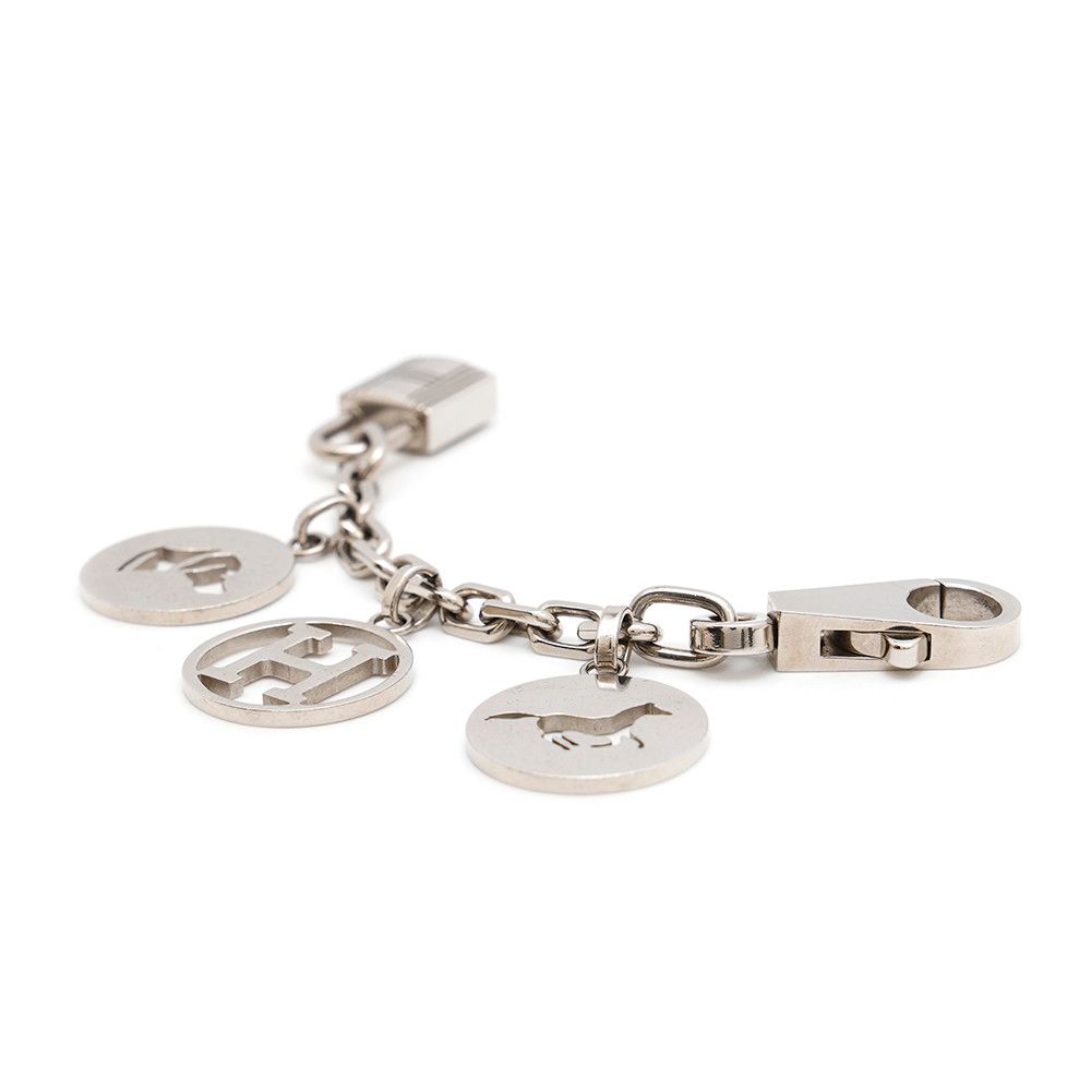 美品！エルメス ゴールドアミュレット4 ブルロック バッグチャーム