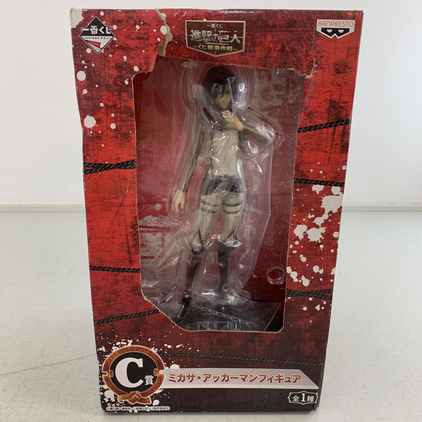 新品】一番くじ 進撃の巨人 くじ奪還作戦 C賞 ミカサアッカーマン 