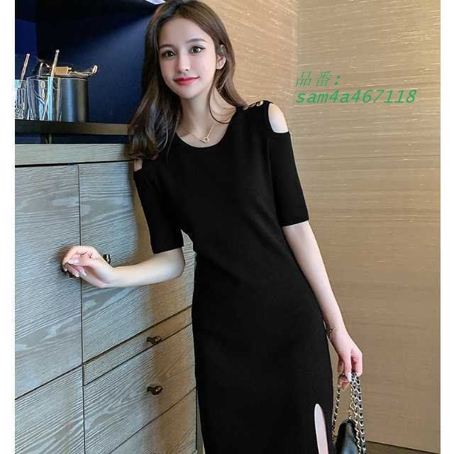 ミディアムワンピ シンプル