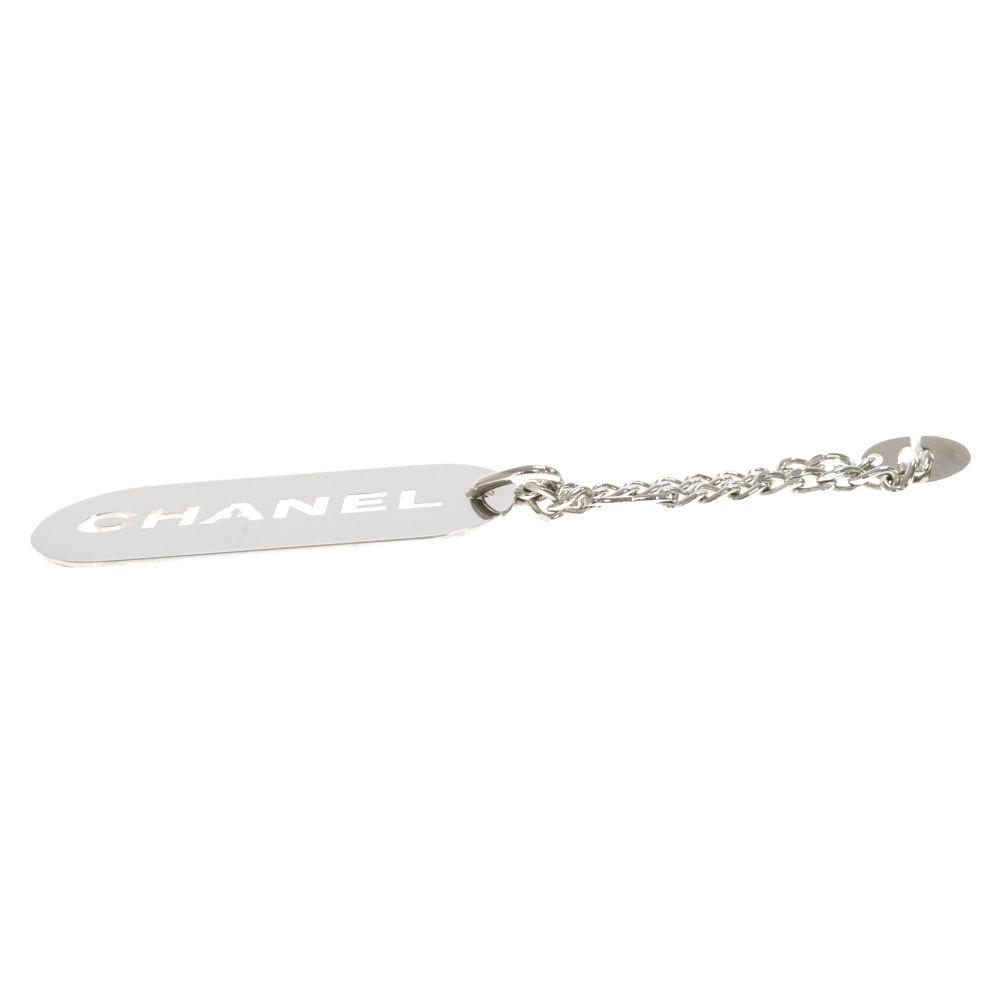 シャネル CHANEL ロゴ プレート ドッグタグ チャーム キーホルダー シャネル CHANEL ロゴ プレート ドッグタグ チャーム キーホルダー