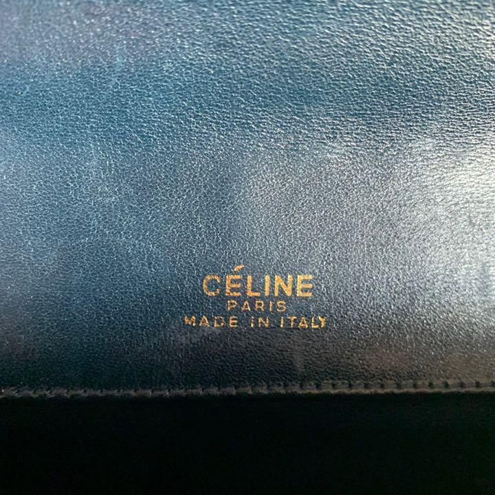 CELINE セリーヌ クラッチバッグ 馬車柄 Cマカダム ネイビー