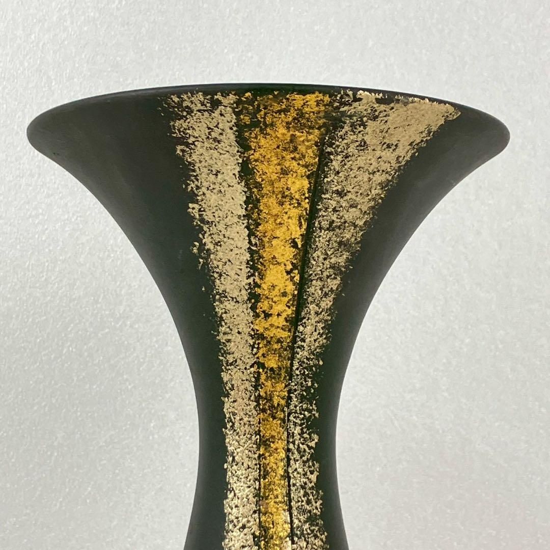 池坊 花器 花入 花活け 華道具 フラワーベース 池坊好み ブルー グレー 金彩 池坊 花器 花入 華道 花瓶 花活け 華道具 フラワーベース