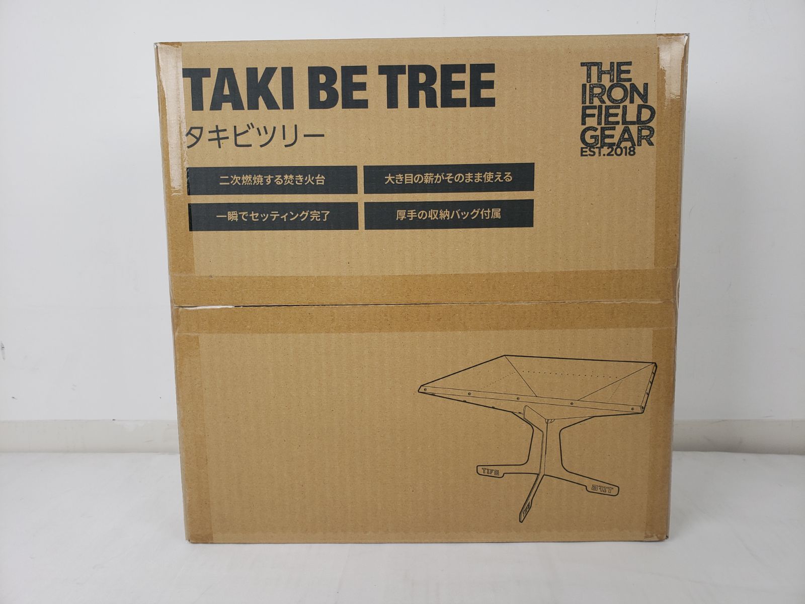 タキビツリー TAKI BE TREE 焚き火台 焚火台 THE IRON FIELD GEAR ジ