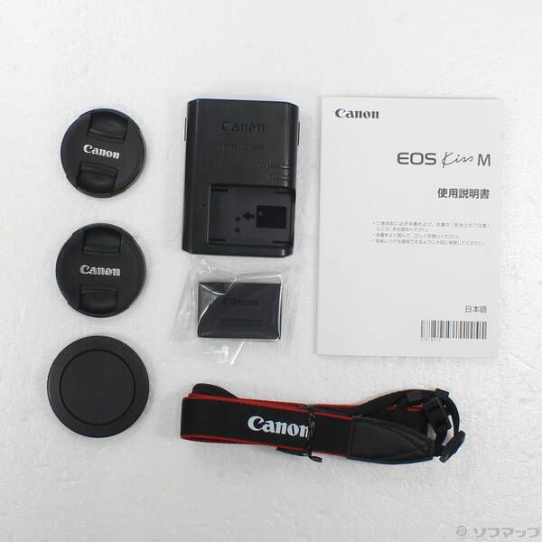 中古品〕 EOS Kiss M ダブルズームキット ブラック【258】 - メルカリ