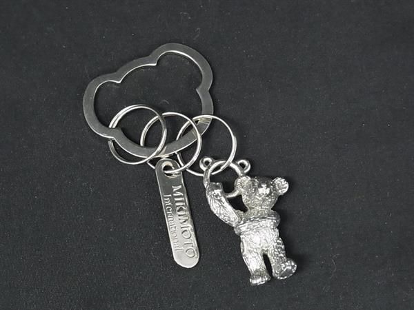 □美品□ MIKIMOTO ミキモト ベア くま キーホルダー チャーム