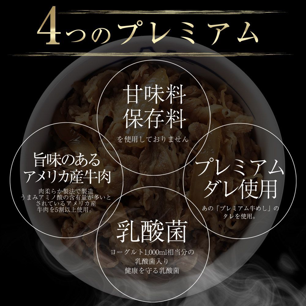 松屋公式 乳酸菌入り牛めしの具30食セット
